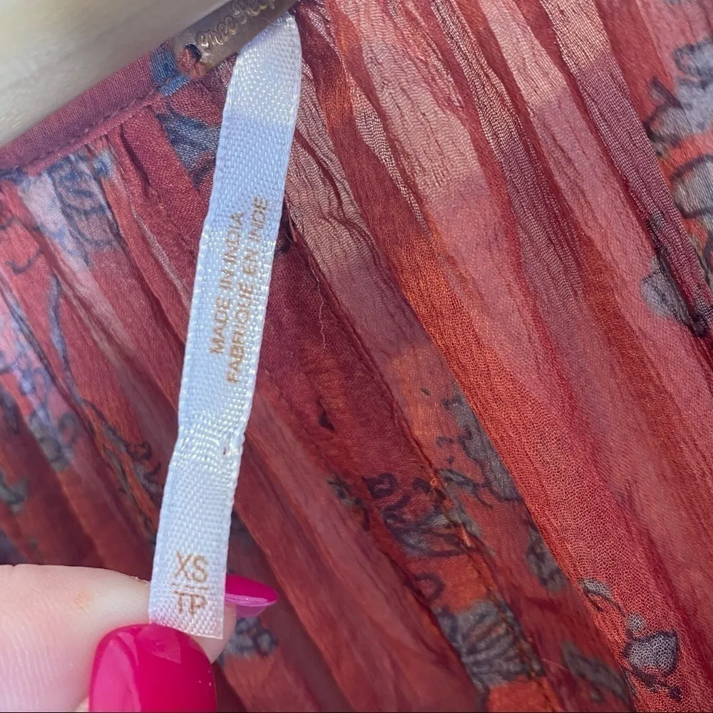 Free People Sunsetter Holiday Printed Tunic Dress 659 - Image 5