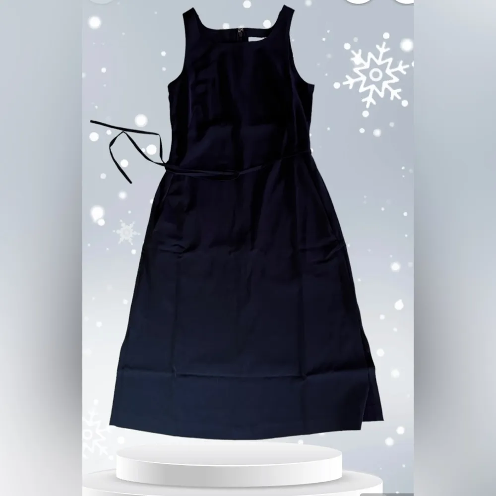 Ministry of Supply Black Swift Sheath Dress Size S Light Airy Remova Waist Tie - Image 2