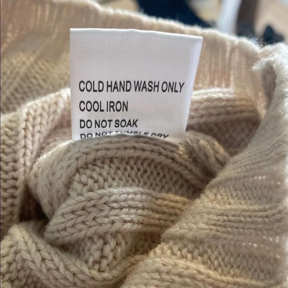 Princess Polly Size XS/S Cream/Blush Women's Teen Girl Ribbed Sweater - Image 5