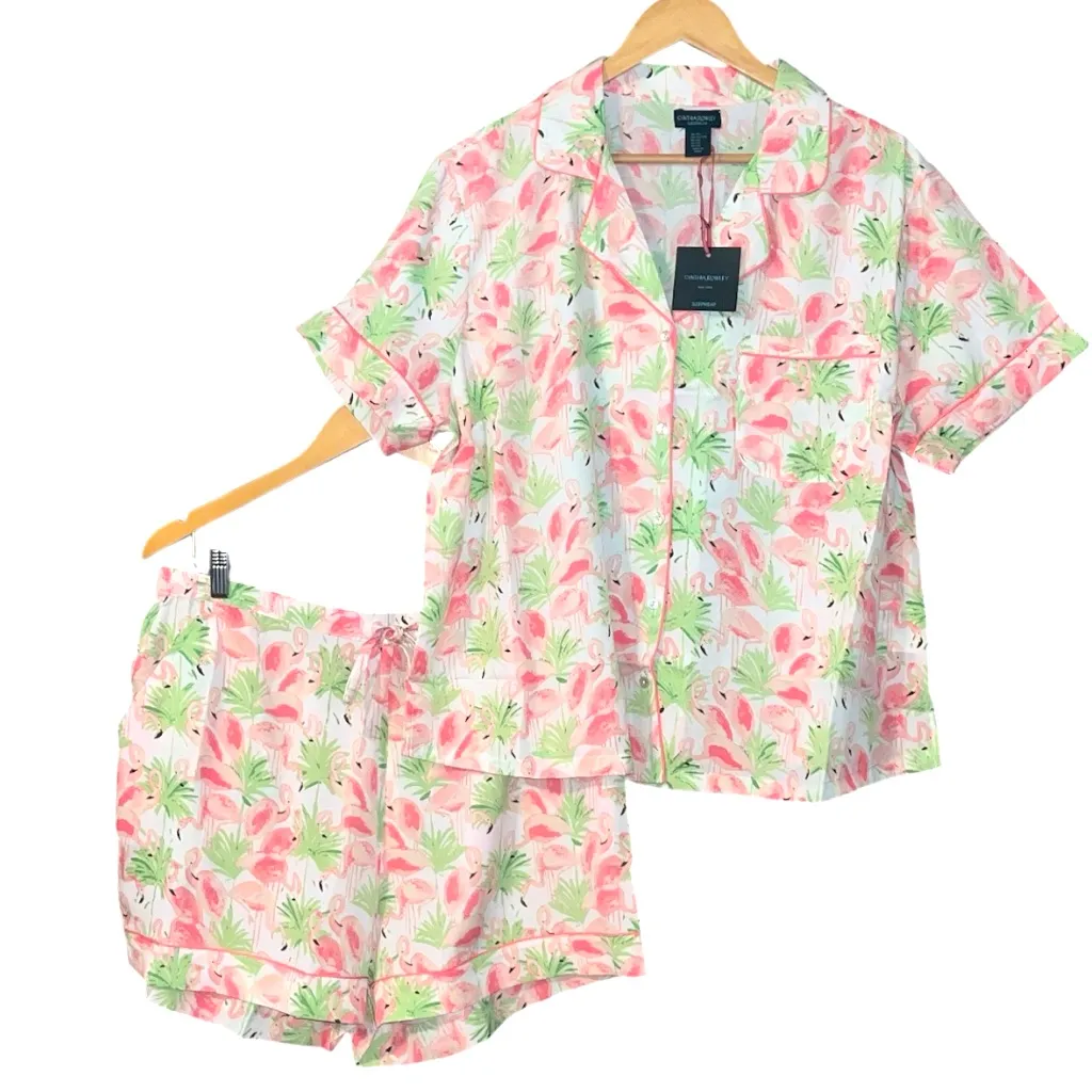 Cynthia Rowley Pink Flamingo Pajama Set - Image 4