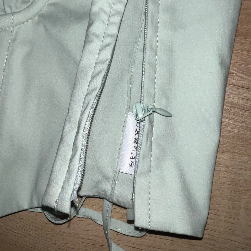 Babyboo BROKEN ZIPPER Sage light green Clara corset lace tie up crop tank top - Image 6