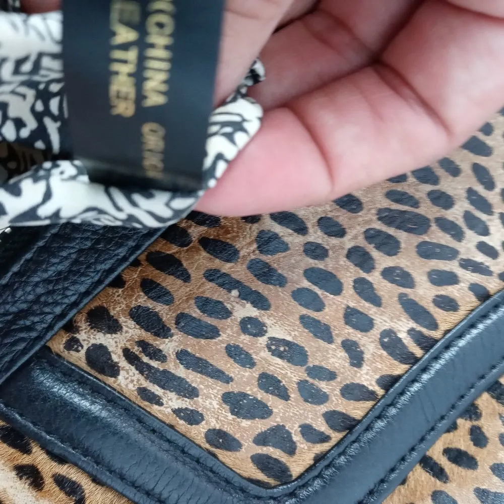 Rebecca Minkoff pony hair cheetah print black bag. - Image 6