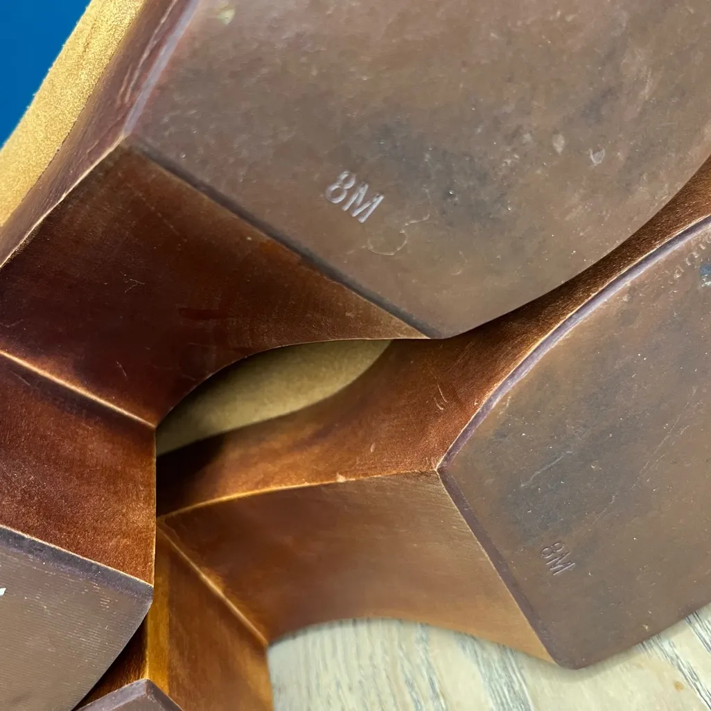 Jeffrey Campbell x Free People Suede Platform Wooden Clog Sandals Women’s Size 8 - Image 10