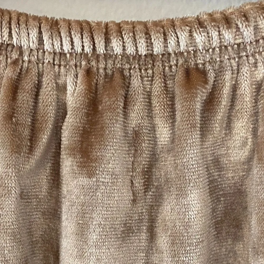 Hollister Velour Champagne Off-The-Shoulder 3/4 Sleeve Top Juniors Size Medium - Image 9