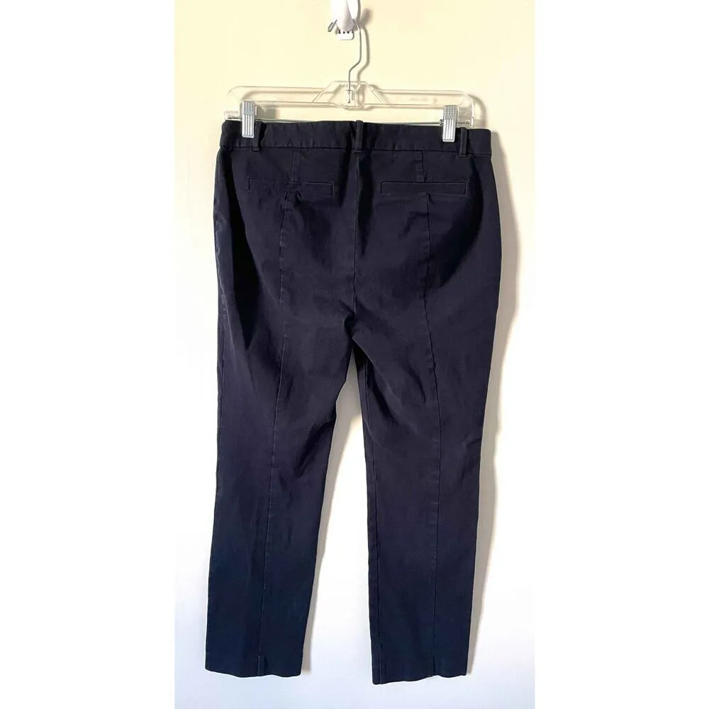 J. Crew Stretch Dress Ankle Pants Navy Blue Size 10 - Image 2