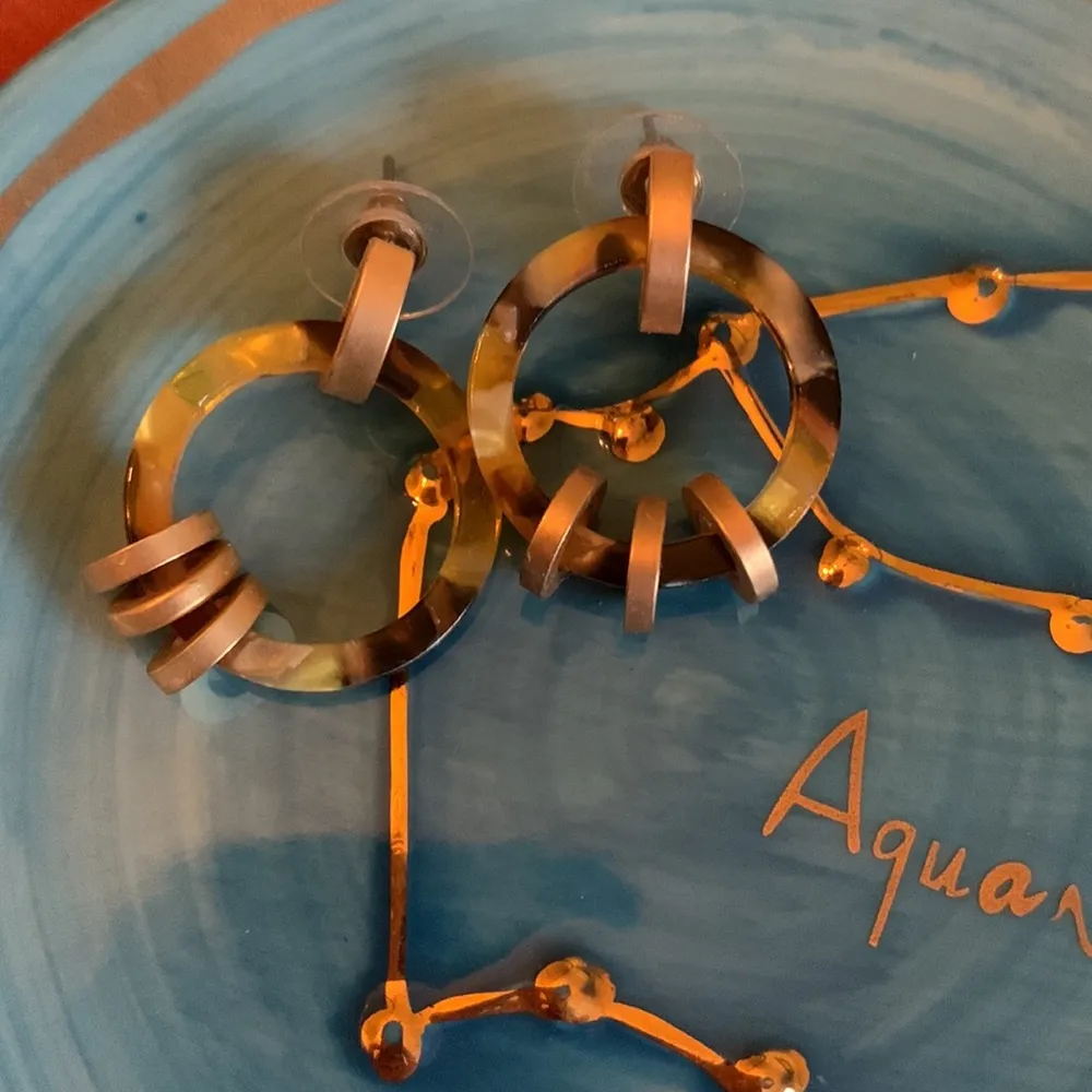 ☀️Tortoise acetate earrings✨ - Image 2