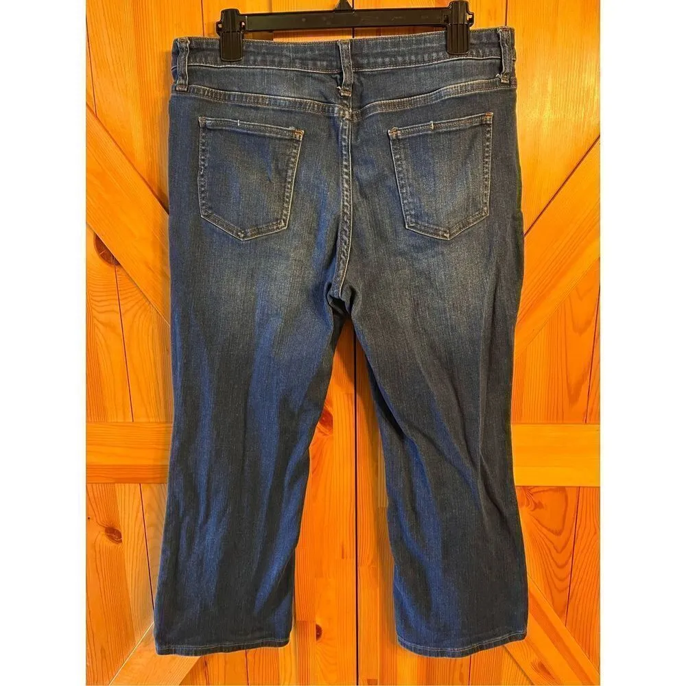 Who What Wear Jeans Womens Size 12 Cropped Dark Wash (3004) - Image 4