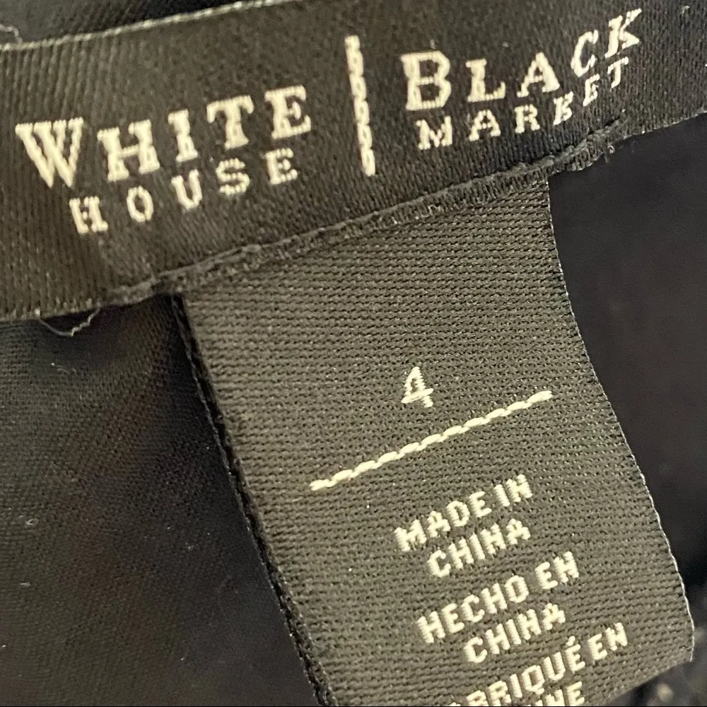WHBM Black & White Sleeveless Dress w/ Pockets Size 4 Small - Image 9