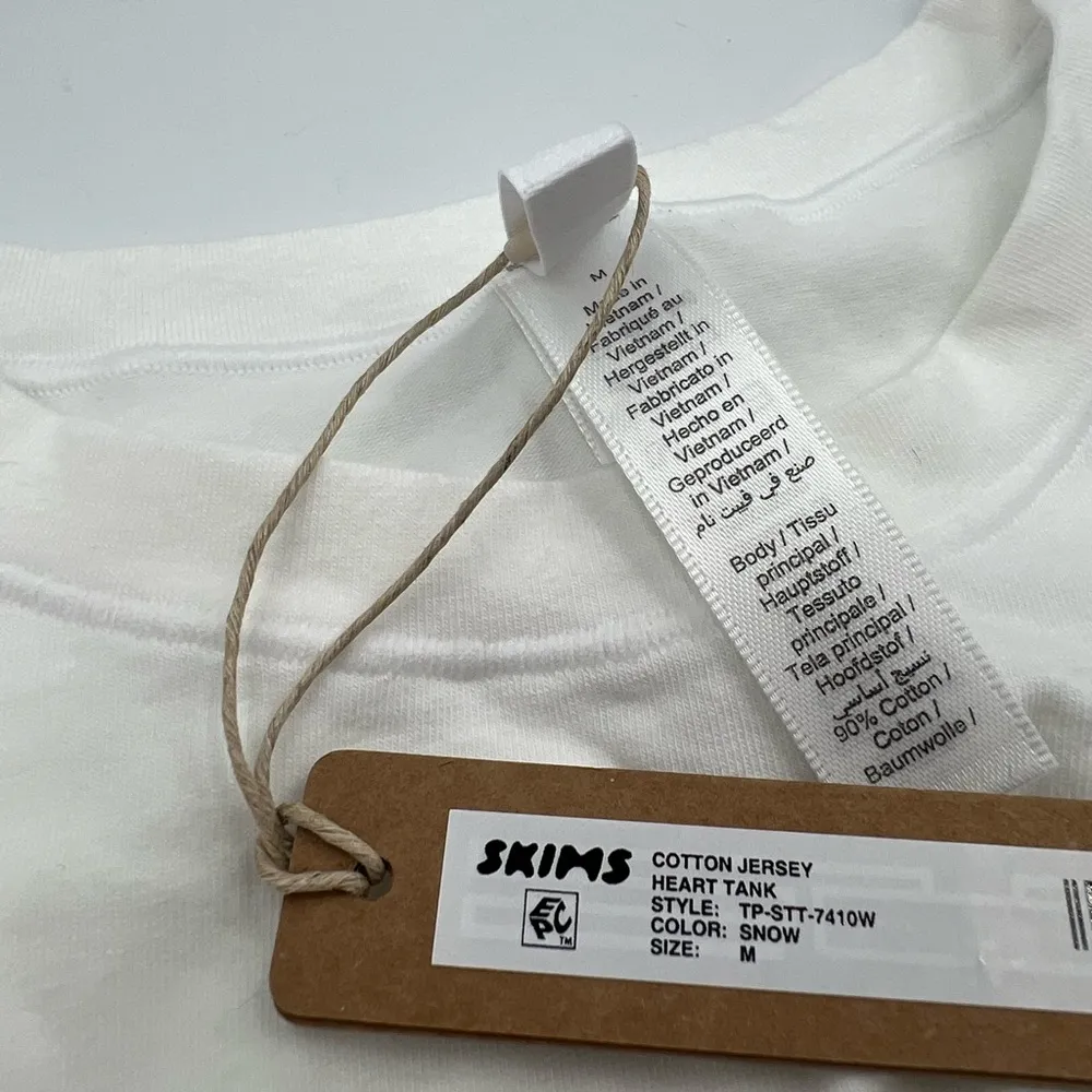 SKIMS Heart Cotton Blend Jersey Tank Limited Edition - Image 8