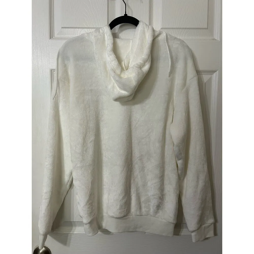 NWT Friends extra soft white/beige hoodie, Size M - Image 2