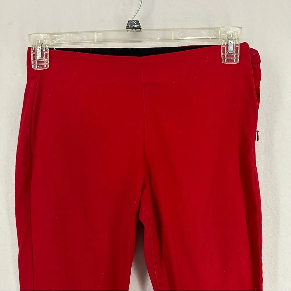 Old Navy Mid Rise Skinny Ankle Pants Womans 4 Petite Red - Image 2