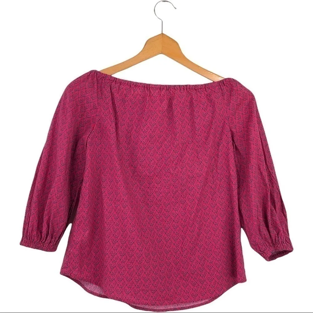 Anthro. Maeve - 'Maiden' Raspberry Pink Off-Shoulder Lightweight Top - XS - Image 3