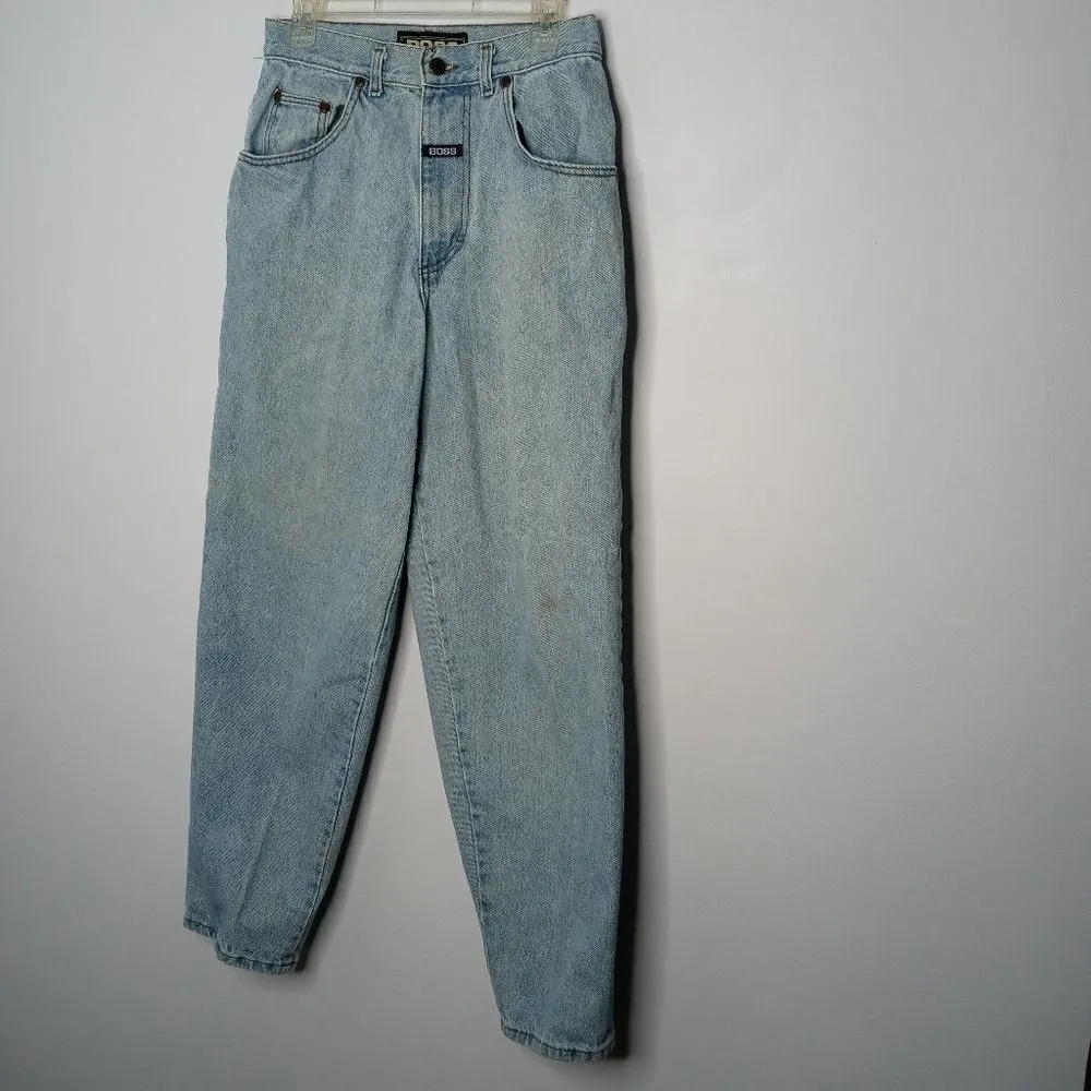 Vintage Boss hight rise jeans size 30 Blue - Image 2