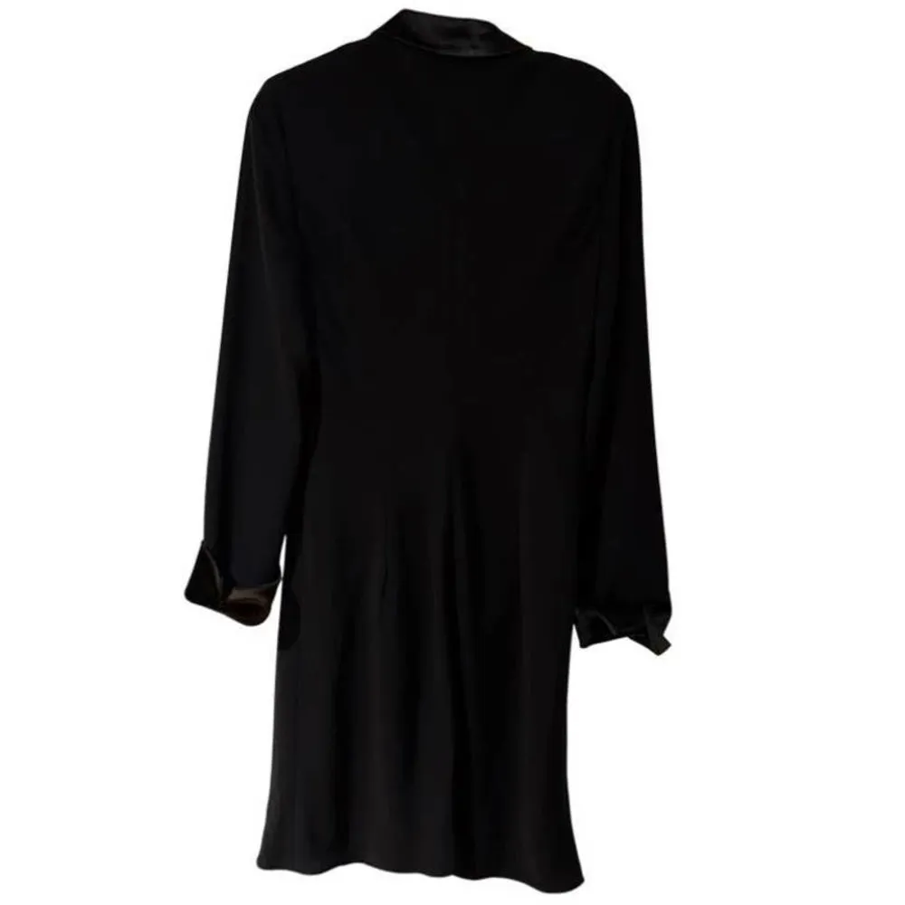 EVAN PICONE CLASSIC BLACK BUTTON UP TIMELESS DRESS SIZE 14 - Image 2