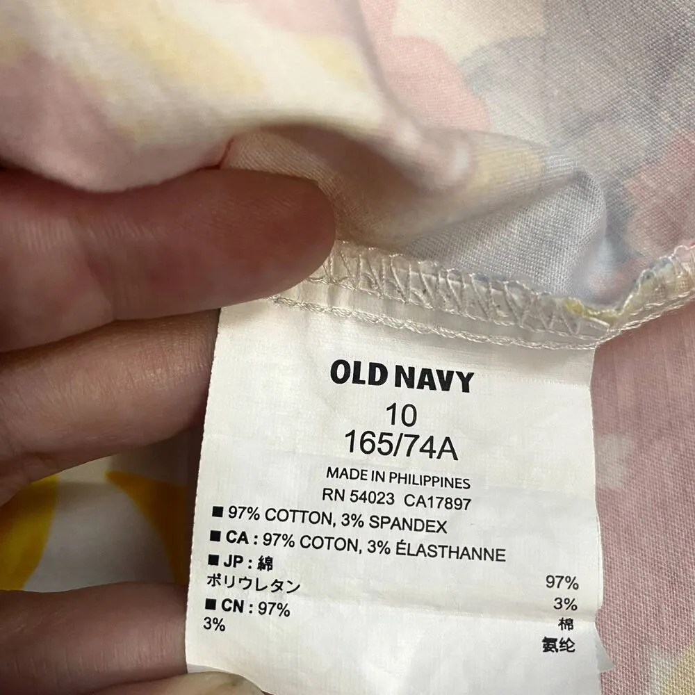 Old Navy Mini Pencil Skirt Tropical Floral Multicolor Golf Preppy Summer Size 10 - Image 6