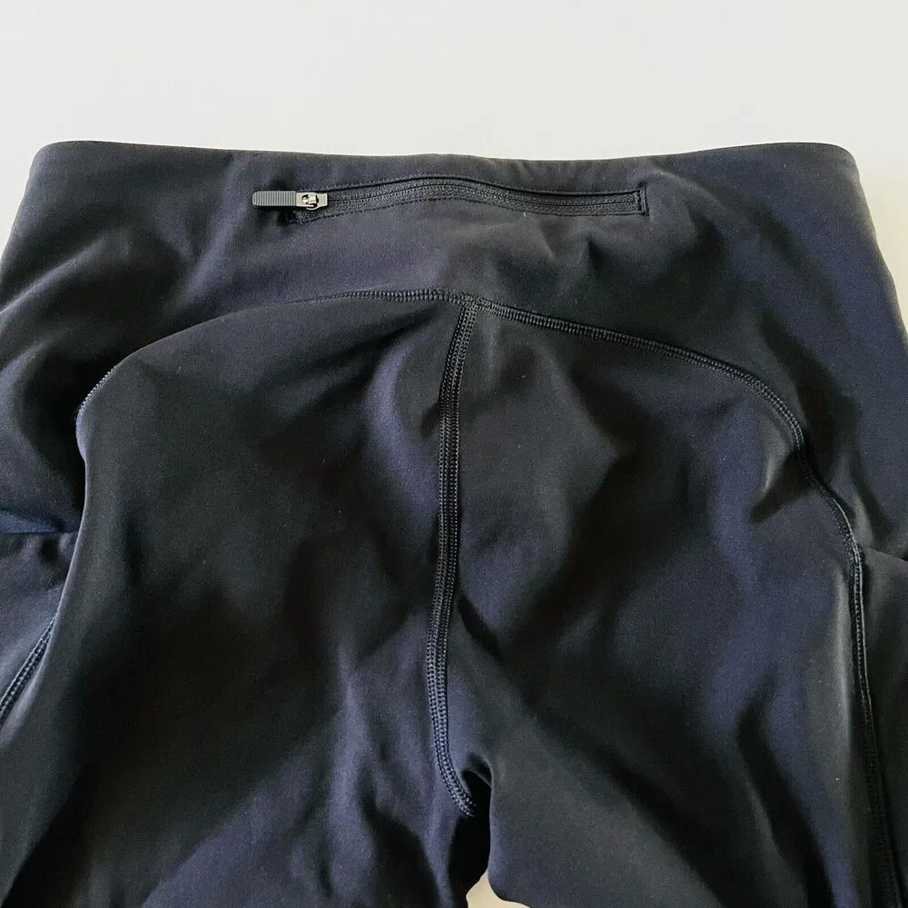 LULULEMON ATHLETICA Solid Black Speed Up Crop Leggings - US 6 - Image 4