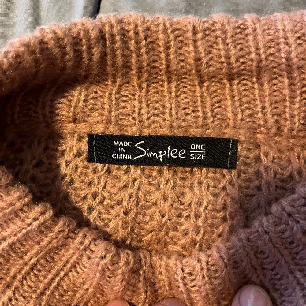 Women's Pink Pullover Sweater - Image 4