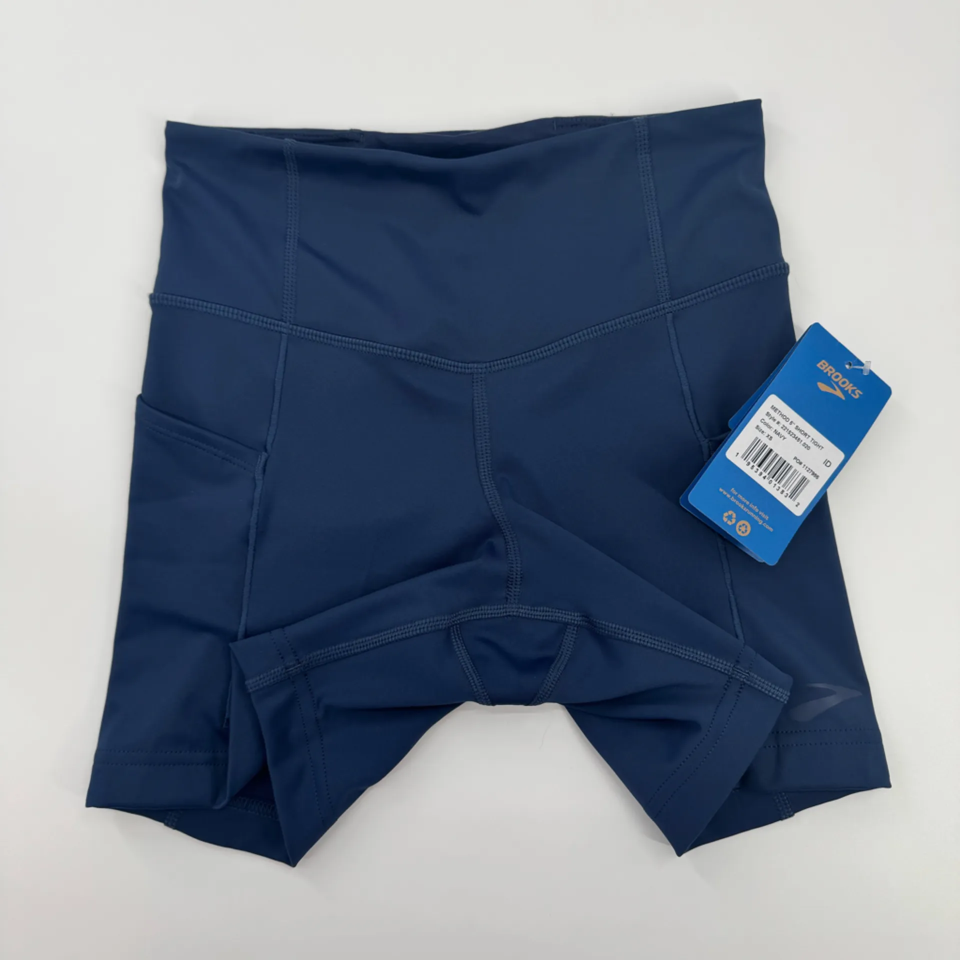 Brooks Women's Method 5" Short Tight In Navy Size XS NWT - Image 11