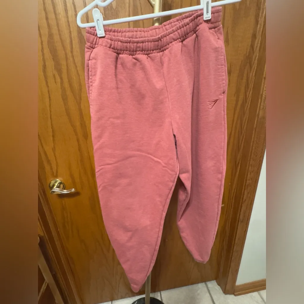 Gymshark Rest Day Sweats Joggers Pink Marl - Medium - Image 6