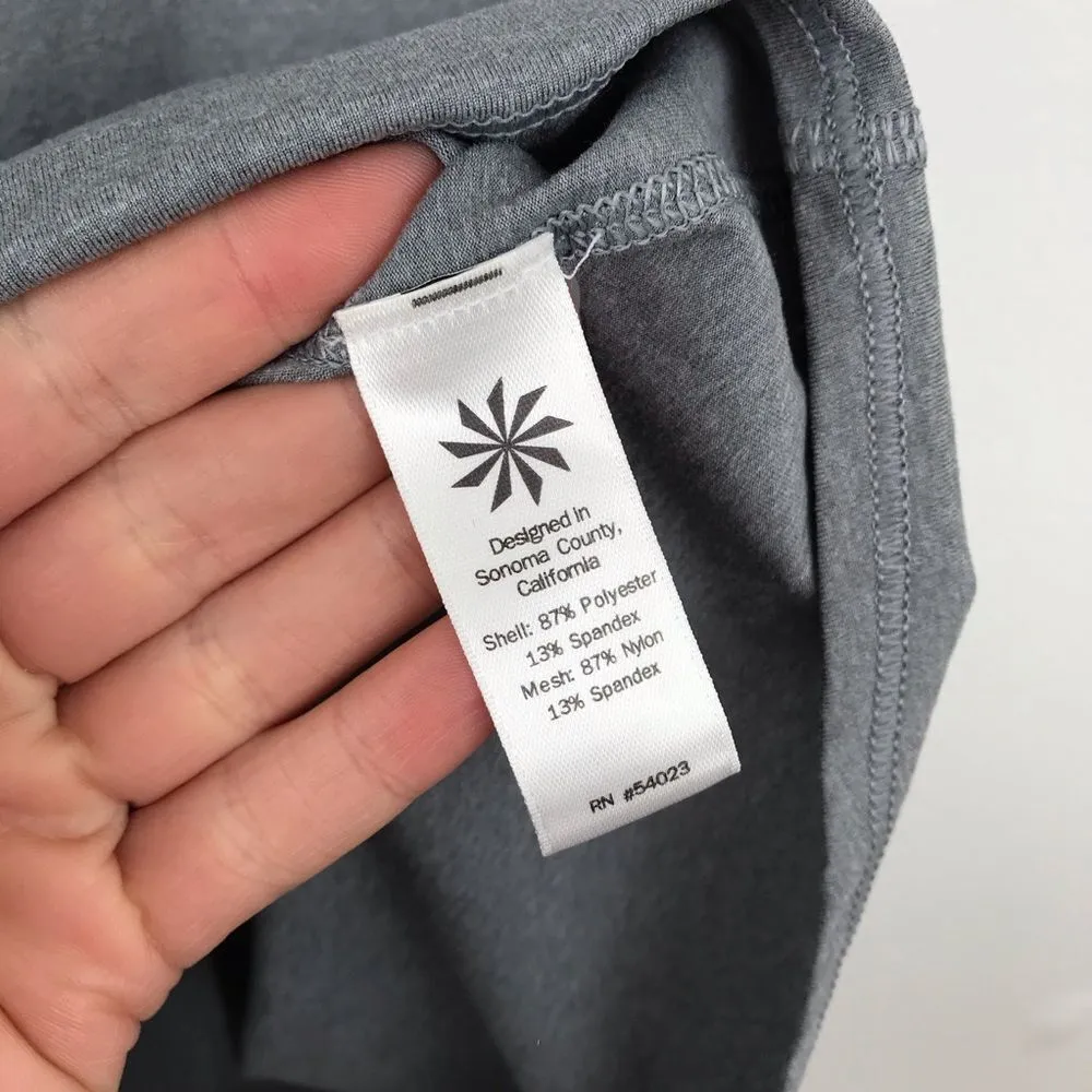 Athleta  gray chi‎ mesh tank racer back - Image 3