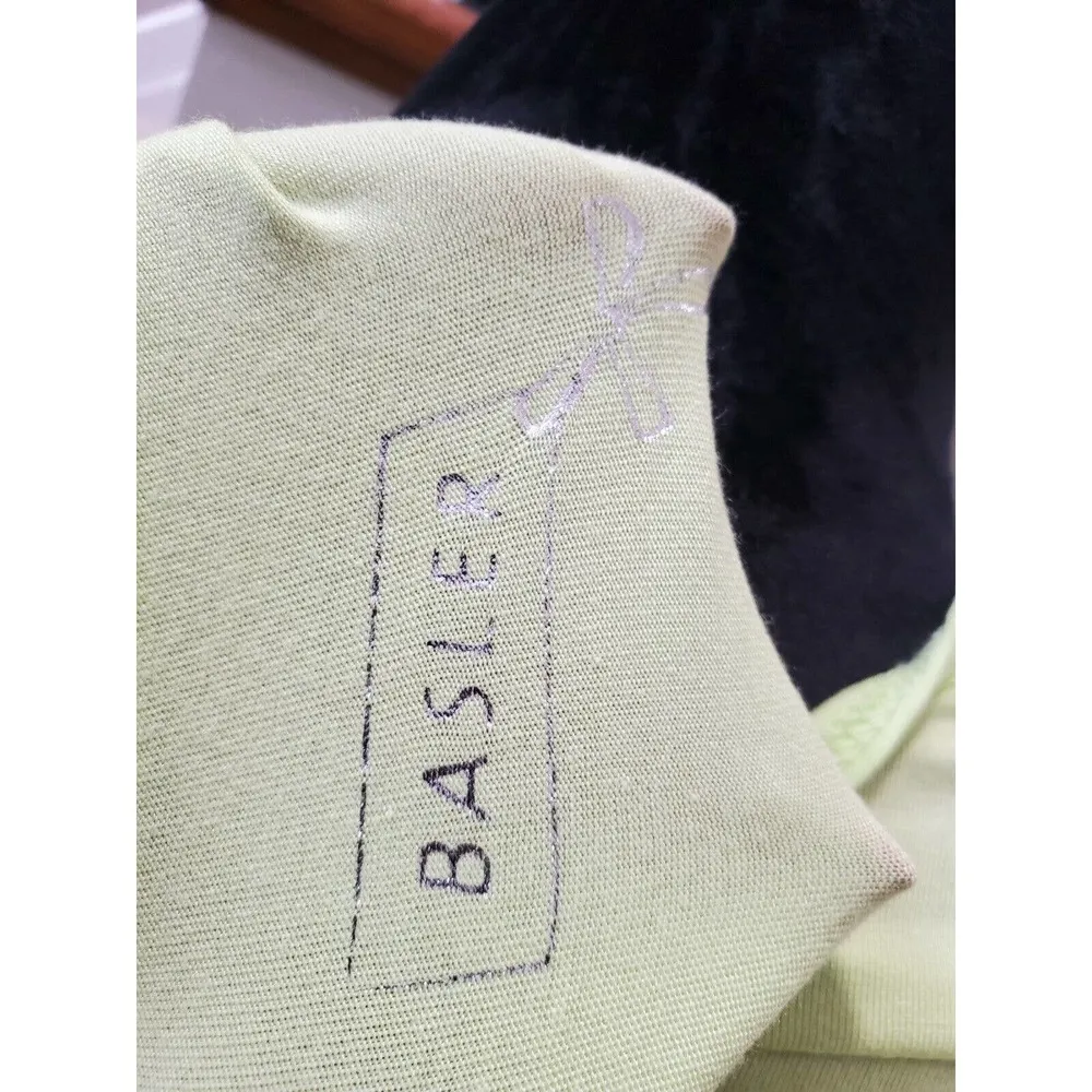 Bloomingdale's Basler Women's Green Polyester 3/4 Sleeve Round Neck T - Image 6