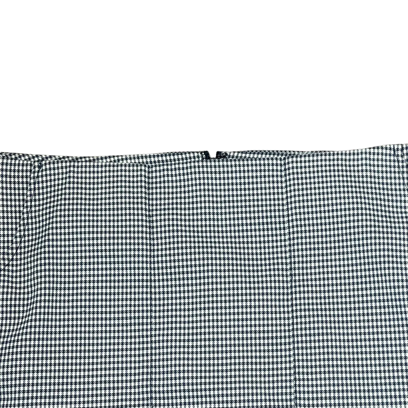 Ann Taylor Loft Petite Skirt Size 14P Blue White Check Stretch Blend Lined Women - Image 2