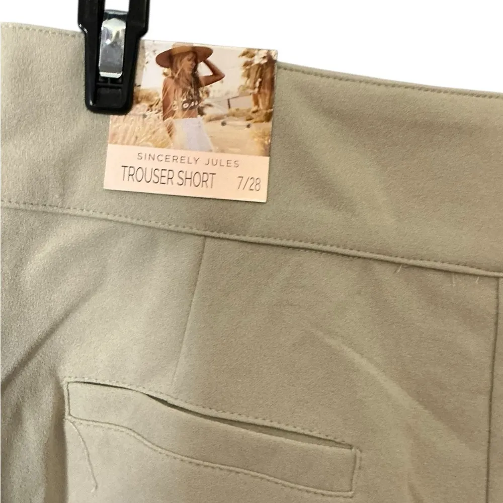 Sincerely Jules Tan Skorts with Tailored Pleats Size undefined - Image 3