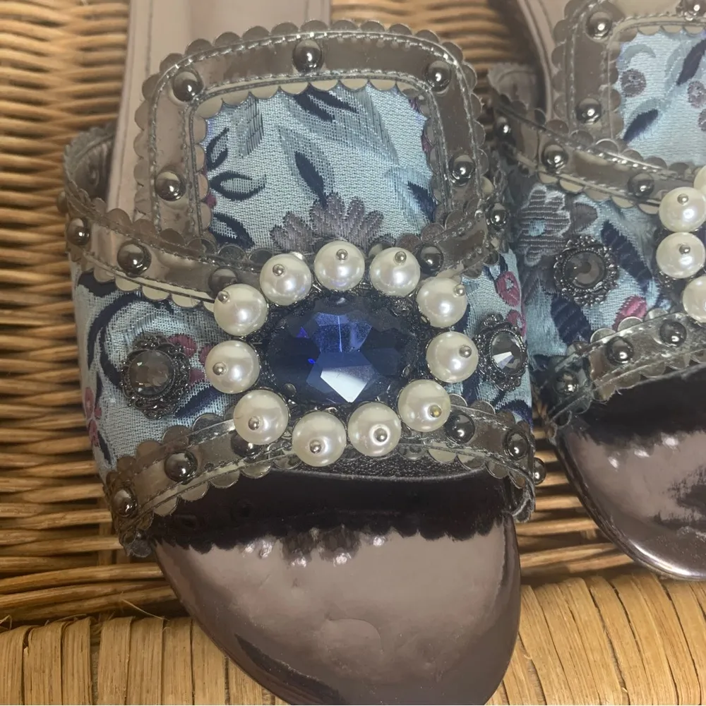 XOBZJH Evening Dress Slides Sandals Luxury Wedding Party Rhinestone Size 42 - Image 9