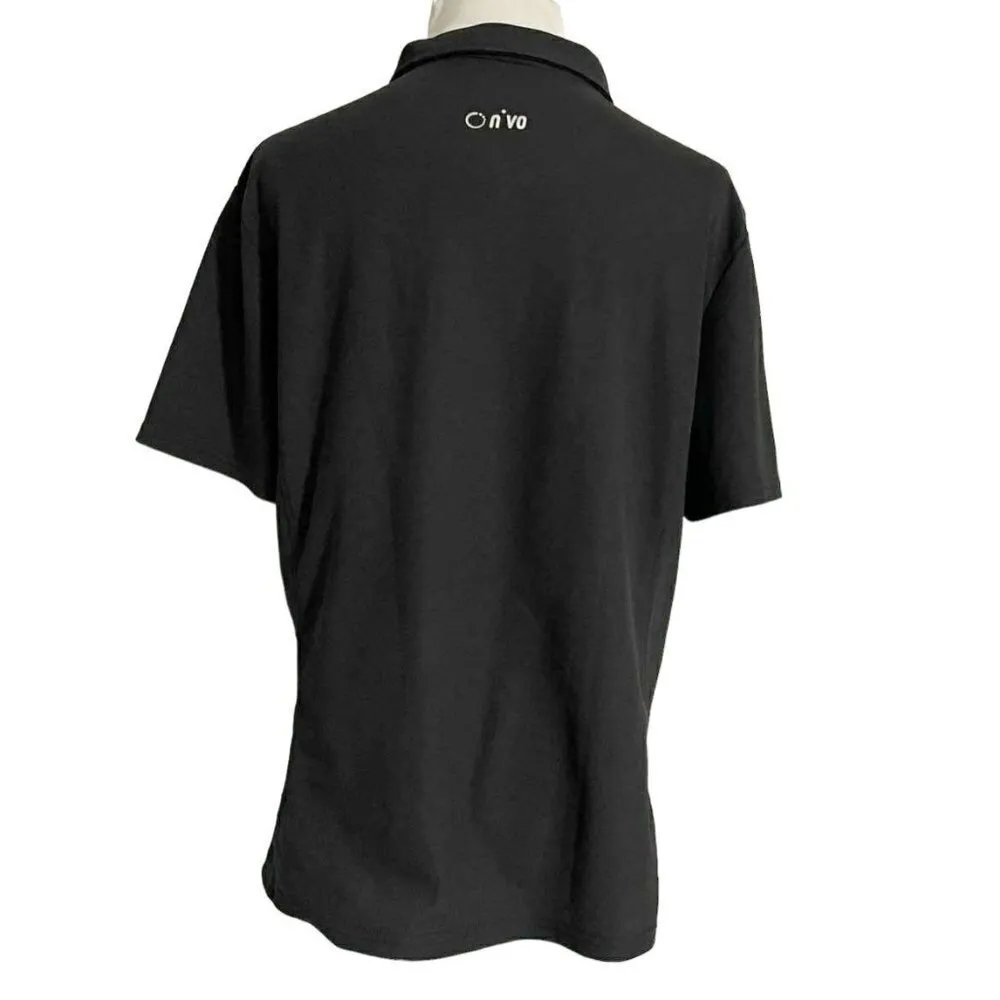 Nivo Sports XXL Collared Golf Shirt Polo Short Sleeve Black - Image 3