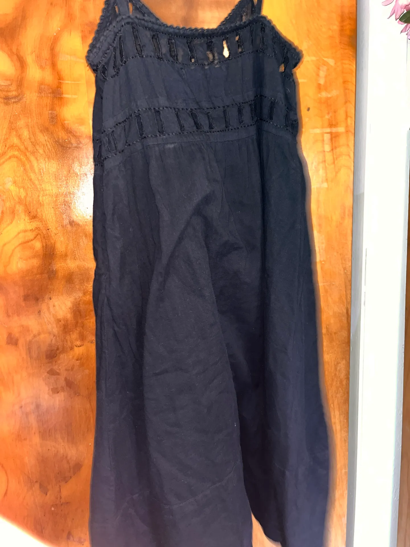 Black Mini Sundress Linen - Image 4