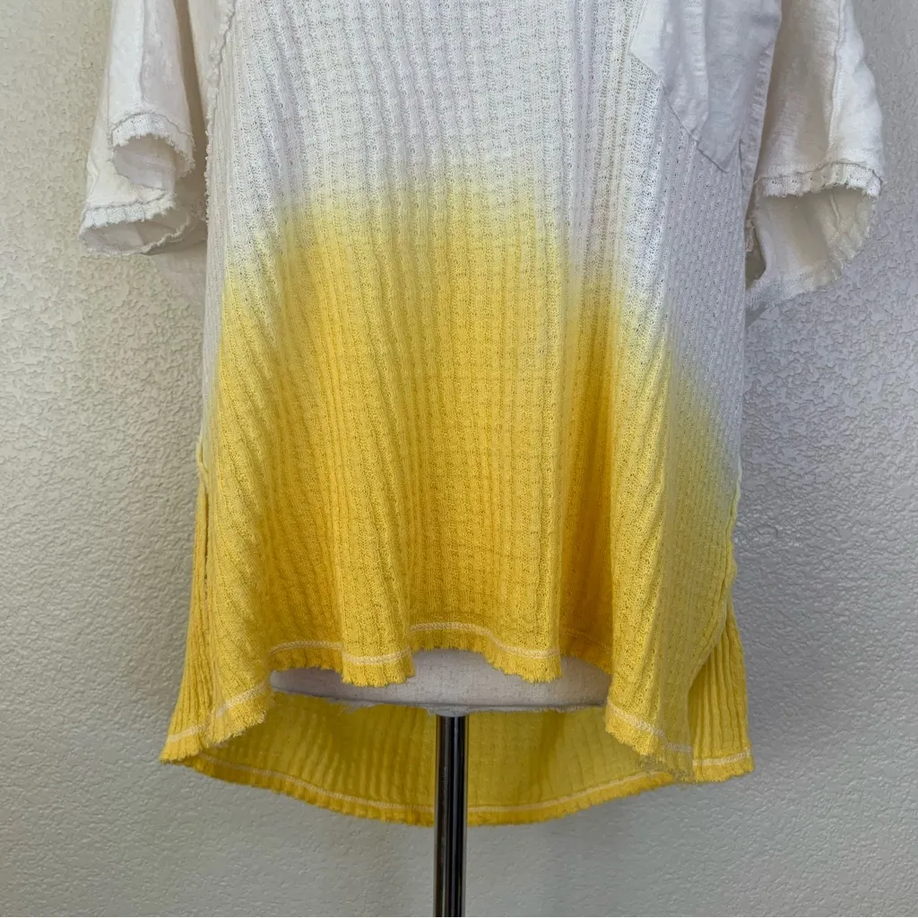 Free People We The Free Sun Dial Oversized V-neck Short Sleeves Tee, Size XS - Image 5