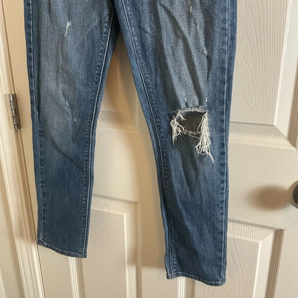 Pistola Distressed Skinny Jeans Size 26 Mid Rise Medium Wash Denim Made Usa - Image 5