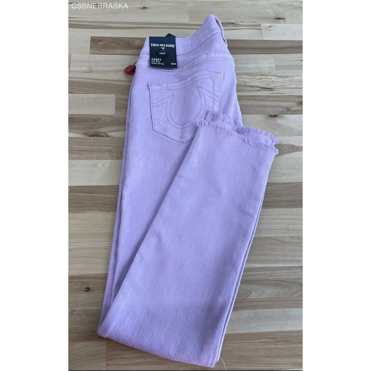 True Religion Purple Casey‎ Low Rise Super Skinny Jeans - Size 24 - Image 8