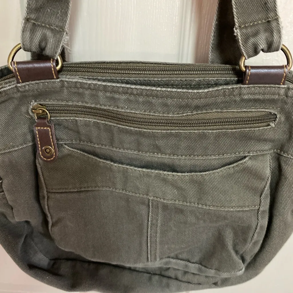 Elegant Olive Women's Shoulder Bag Green - Image 2