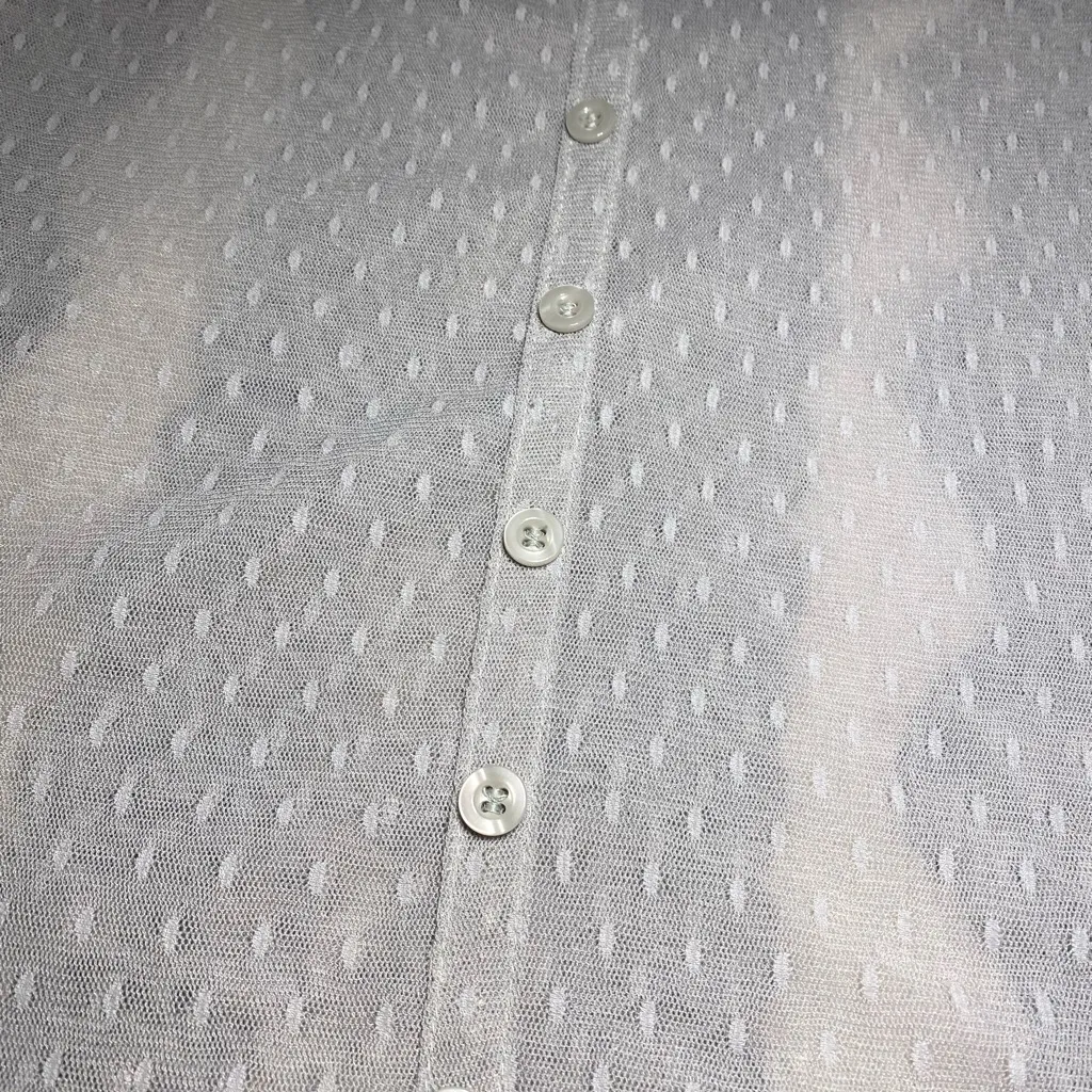 Kimchi Blue Gray Mesh & Floral Lace Top Medium - Image 9