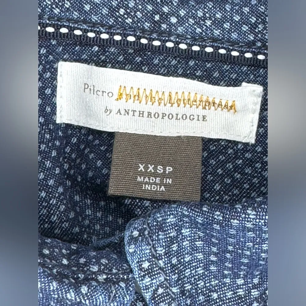 Anthropologie Pilcro and the Letterpress Split Back Denim Button Up Size XXS - Image 9