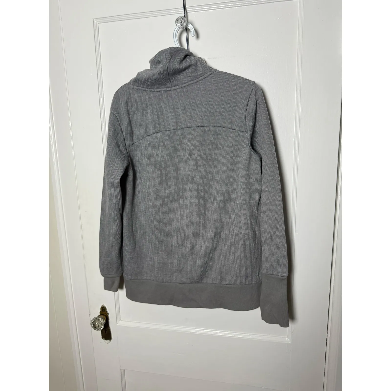 Avia Gray Minimalist Mock Neck Chic Athleisure Sweatshirt Size Women's XS - Image 3