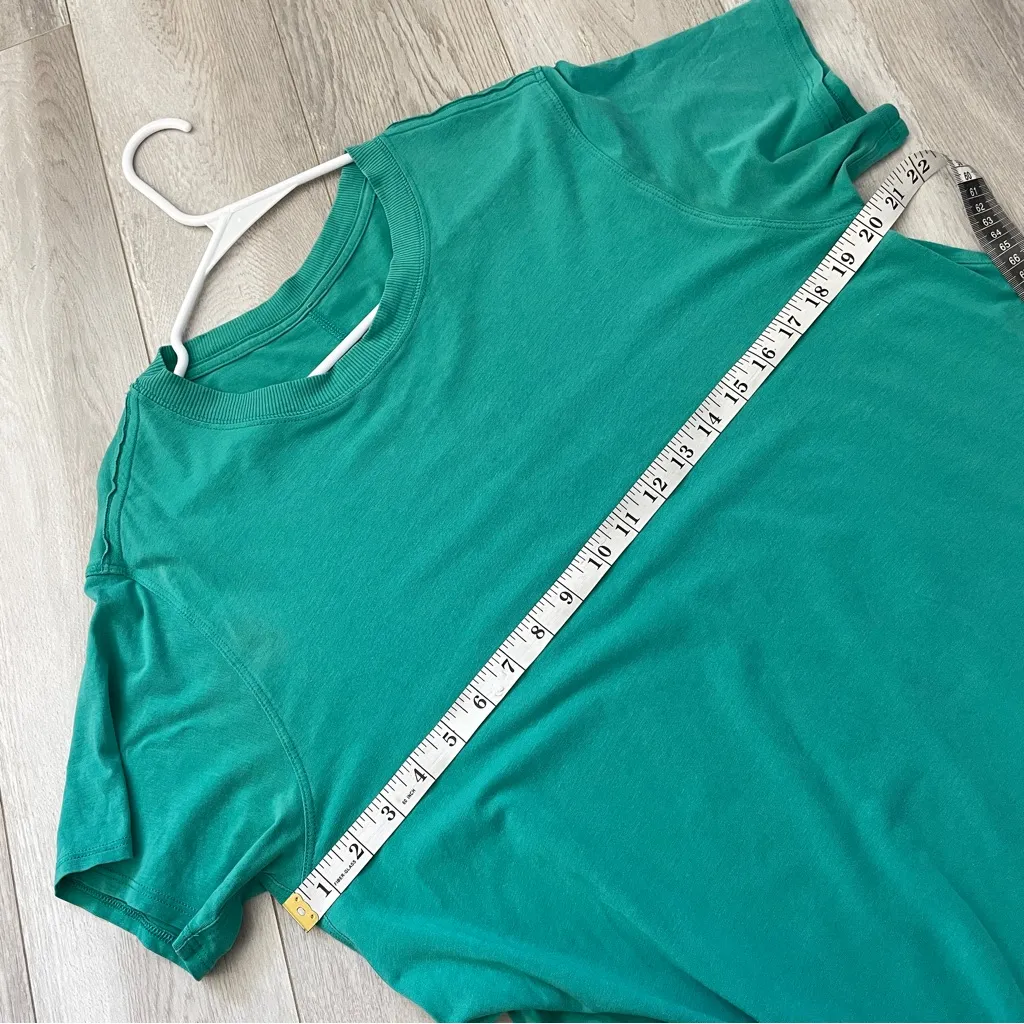 Lululemon Tshirt Dress pima cotton mini all yours Green (size 4) casual comfy - Image 3