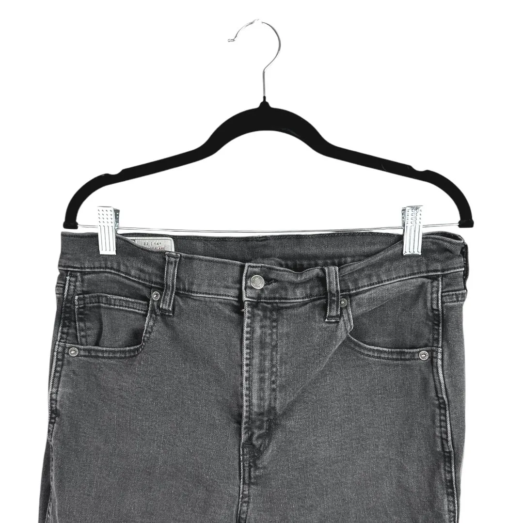 Gap Vintage Flare Women's Black High Rise Straight Leg Denim Jeans Pants Size 32 - Image 3