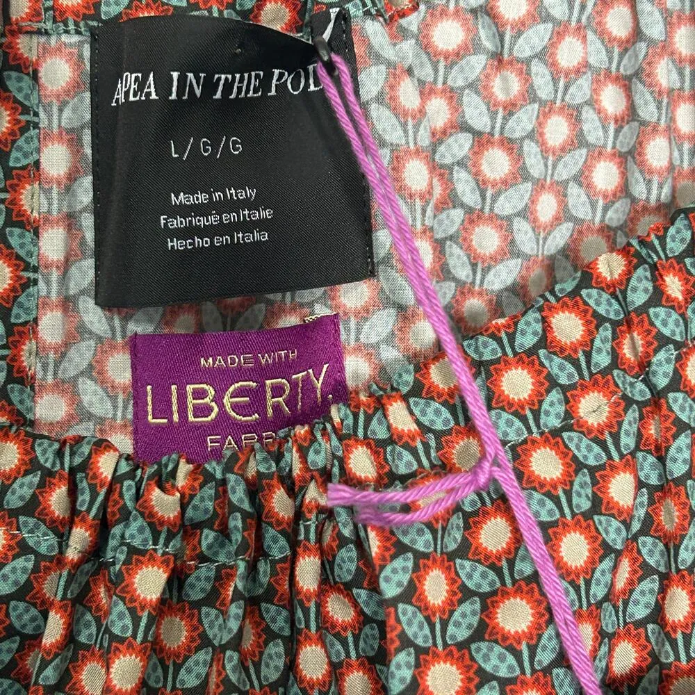 NEW A Pea in the Pod Halter Maternity Maxi Tana Lawn Liberty Fabric Sz Lg $160 - Image 6
