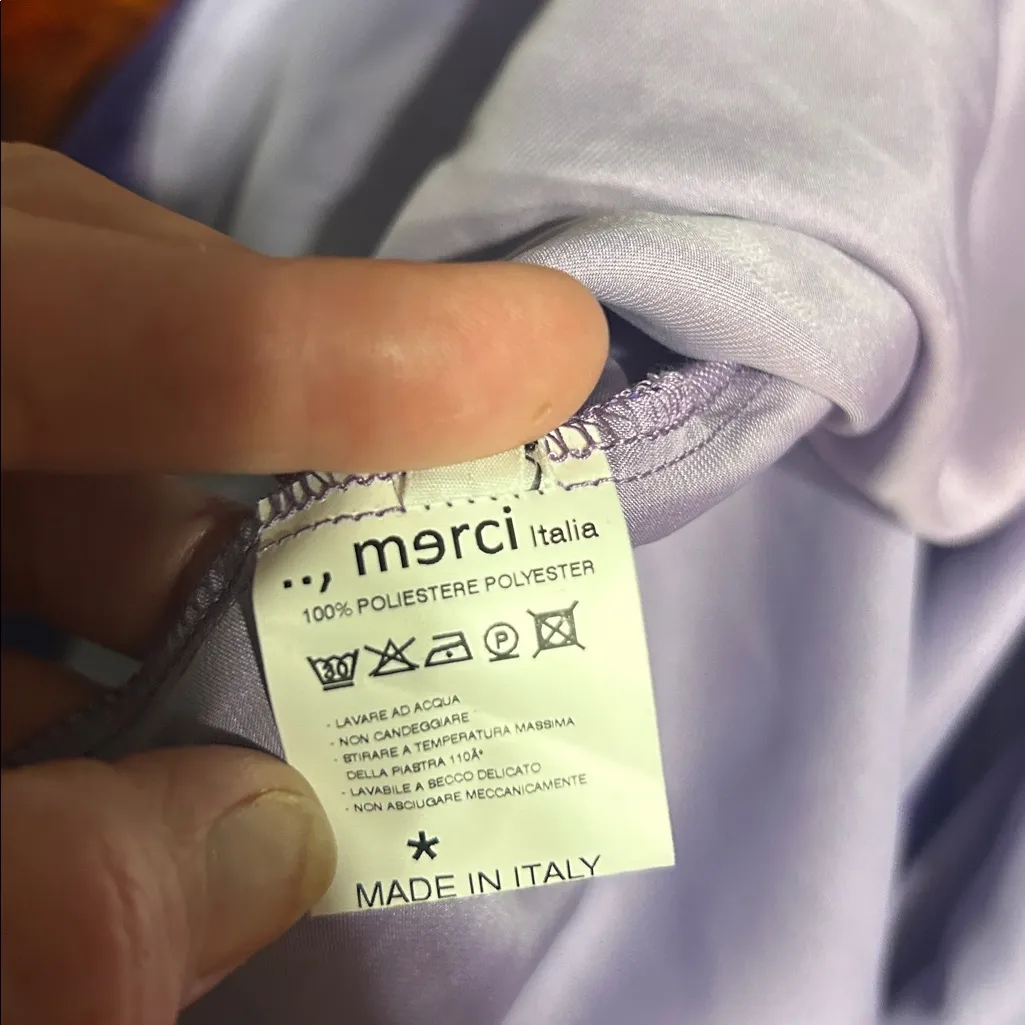 Purple Long Sleeve Blouse or dress Size M - Image 10