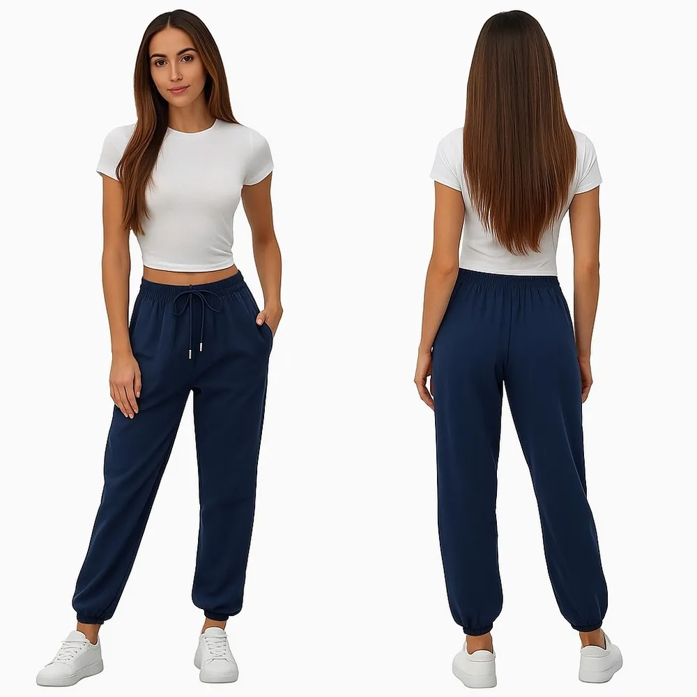 C81 Essentials Blue Joggers Size XL NWT - Image 2