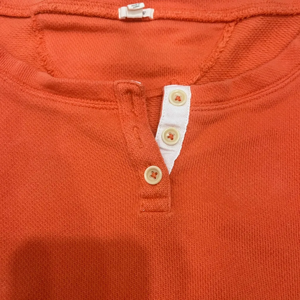 J.Crew Women’s Orange Henley - Image 3