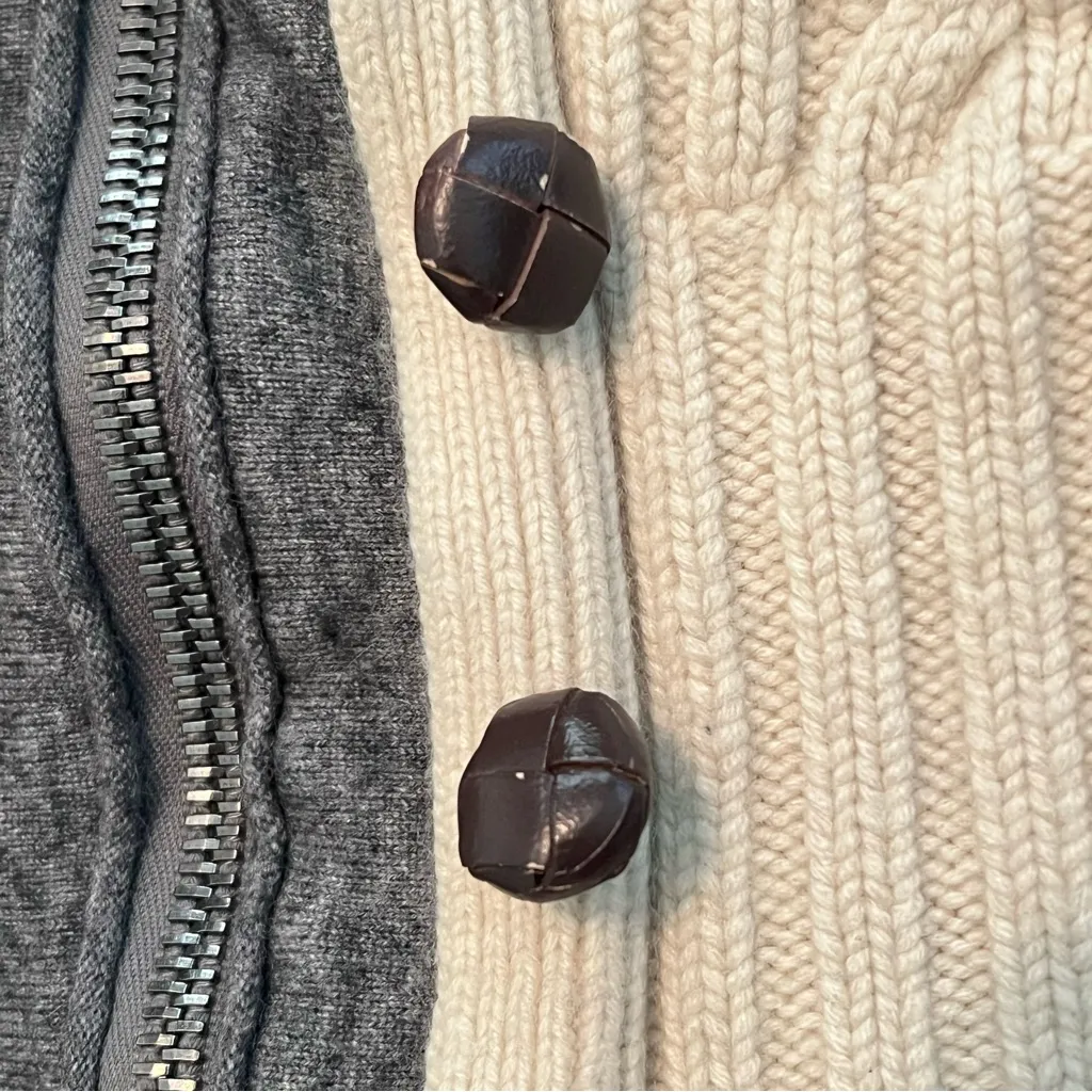 Moncler Webber+Ahaus 2012 Sport Collection Cashmere and wool hooded Cardigan, XS - Image 16