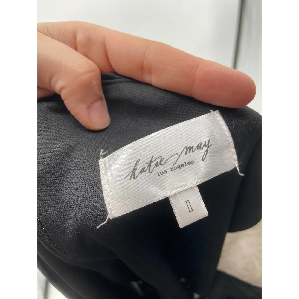 Katie May Twirl Dress in Dove Gray Draped Back Midi Dress XS NWT - Image 7