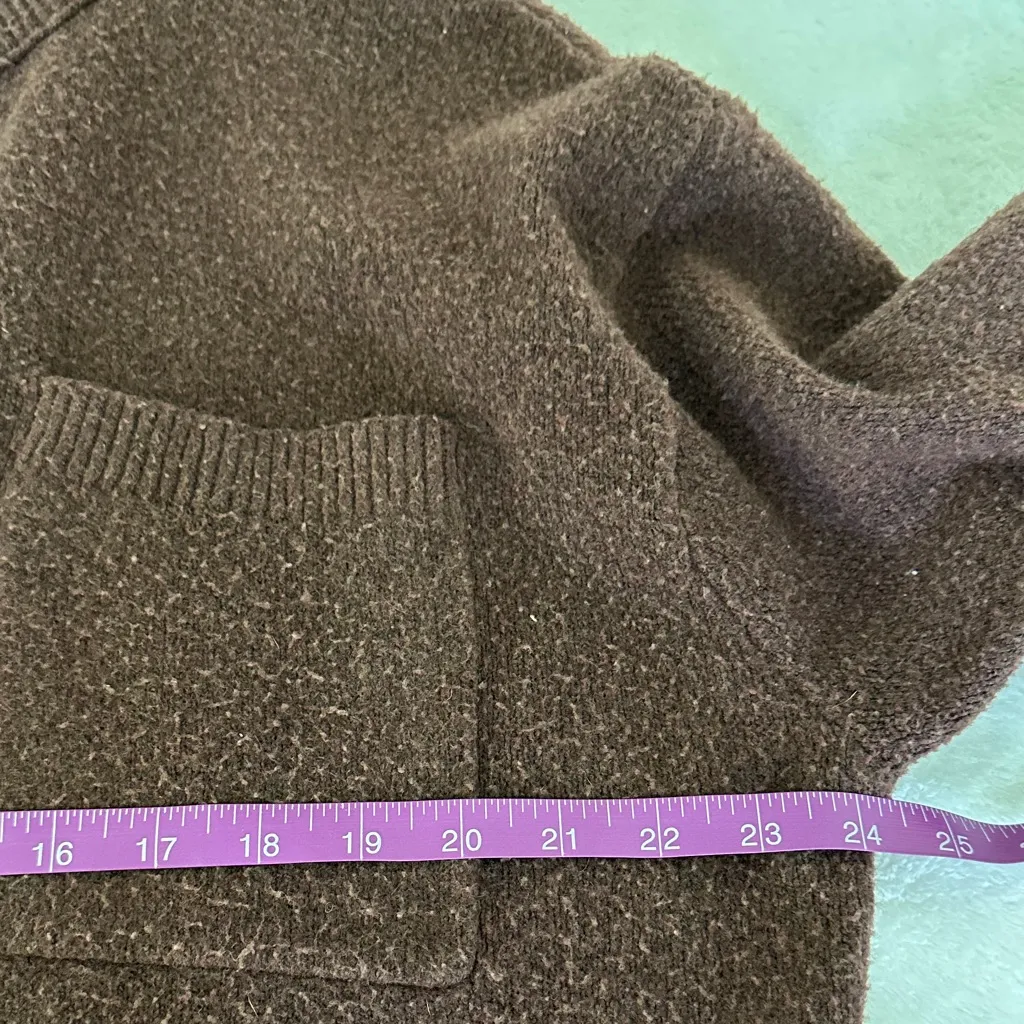 Aerie Chocolate Brown Cardigan Sweater - Image 7