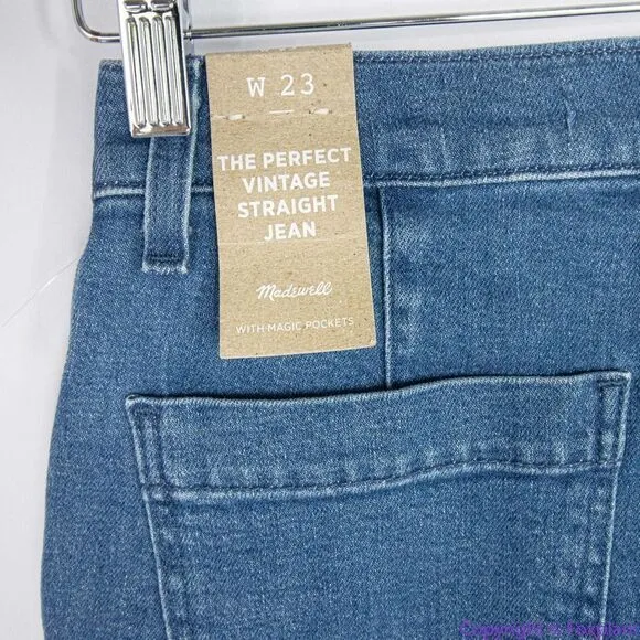 NEW Madewell‎ Perfect Vintage Jean in Medium Indigo Wash: Seamed Edition, 23 - Image 13