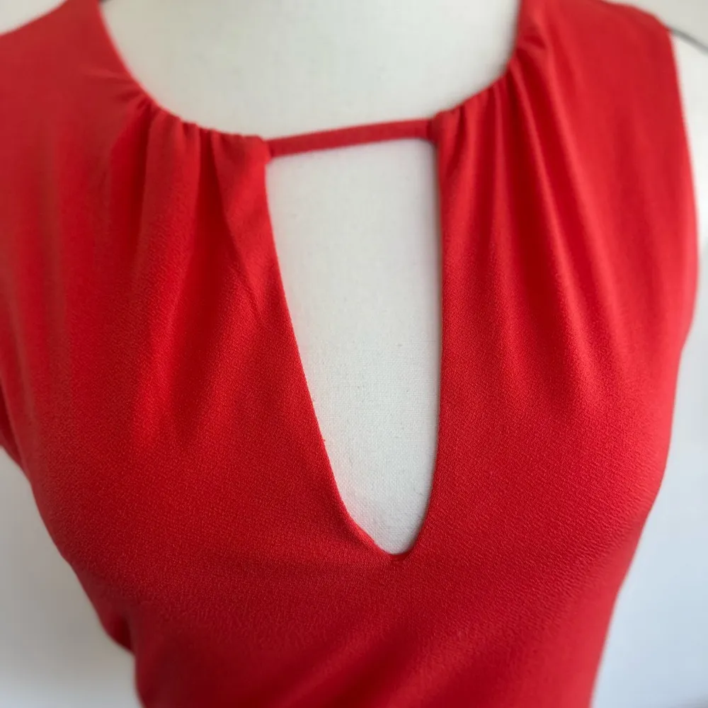 EXPRESS  Red Fitted Cutout Tank Top - Image 2