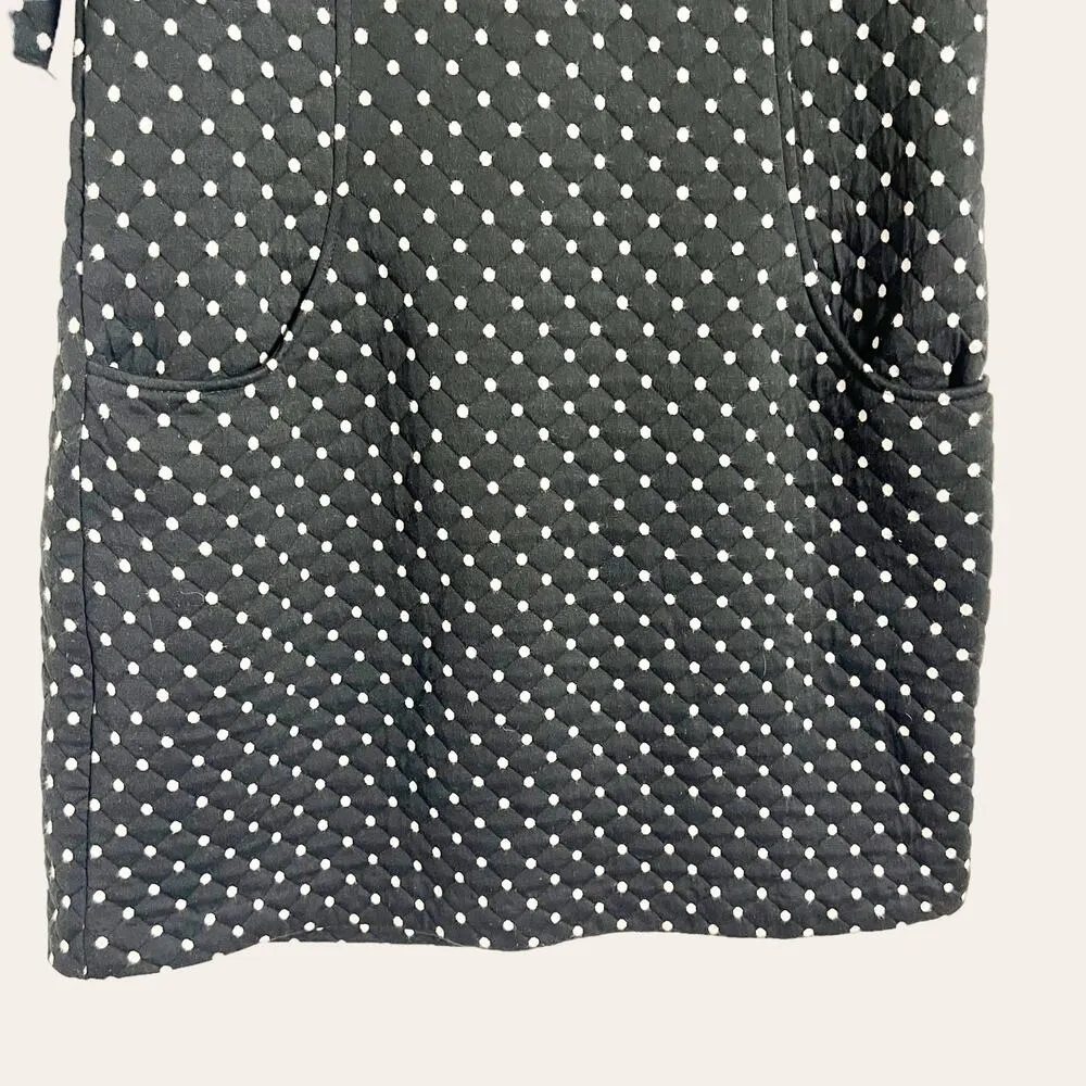 Boden Black Polka Dot Sweater Dress Size 6 - Image 6