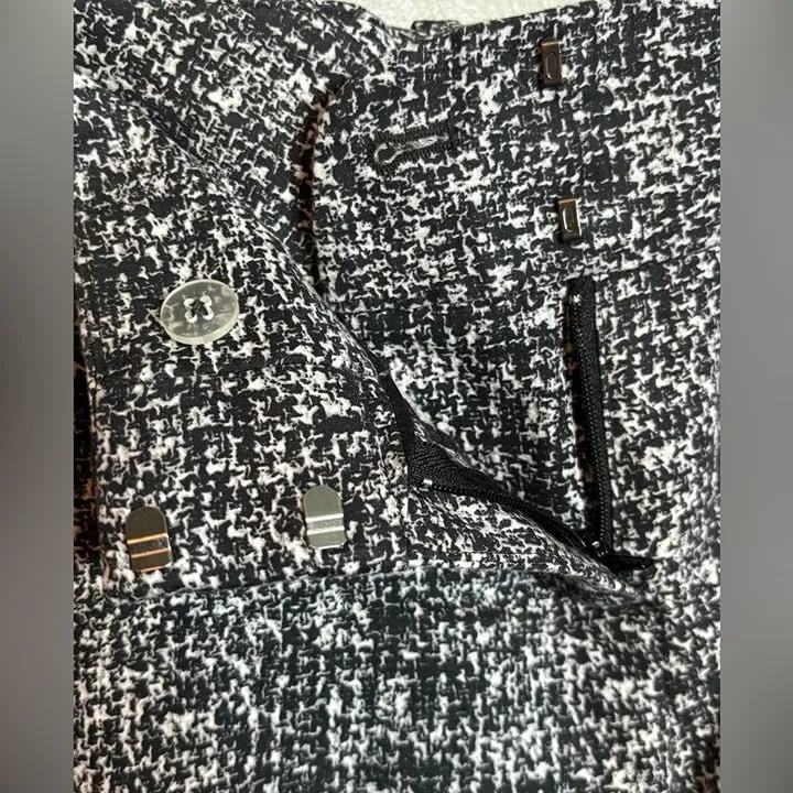 White House Black Market Ankle Pants Print Stretch Size‎ 2 - Image 2